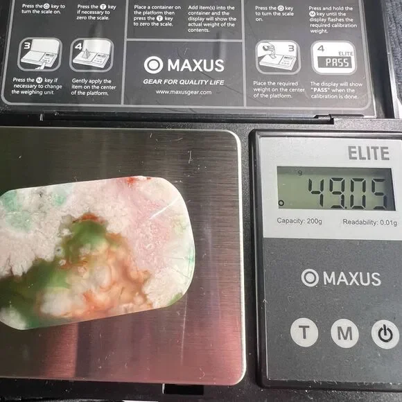 Green Flower Agate Crystal Palmstone (7) - Picture 11 of 11